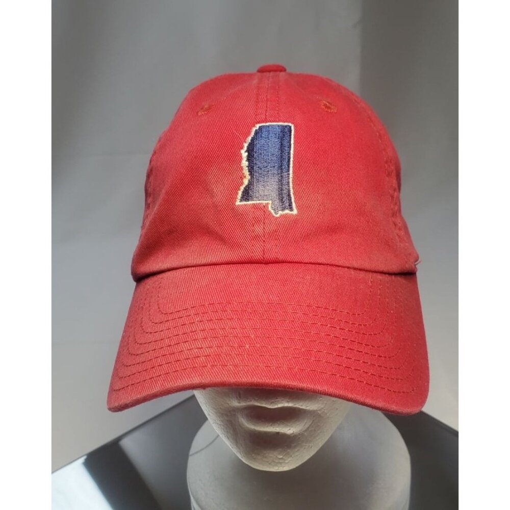 State Traditions American Needle Cap Hat Mississippi State Outlined Red Adjustab
